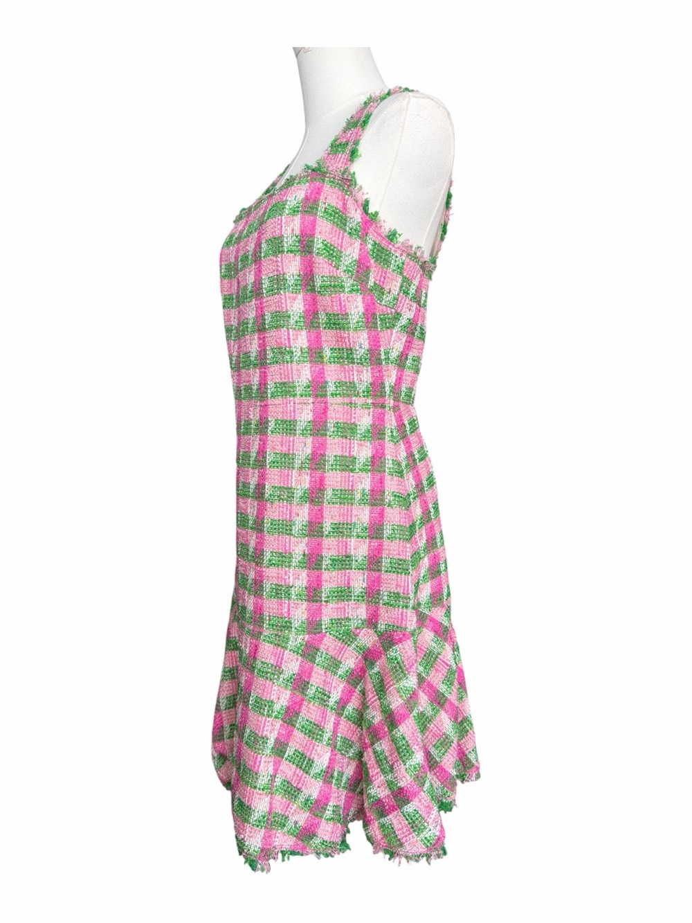 K_2 Kate Spade New York Plaid Tweed Sleeveless Dress Size 6 - Picture 2 of 10